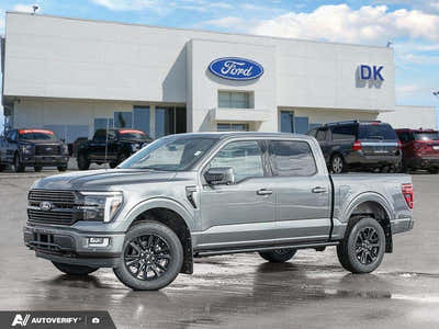 NEW 2026 Ford F-150 Platinum - Carbonized Grey Metallic Exterior - $104,057 - Stock #D60417 - VIN 1FTFW7L83TFA48418