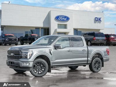 NEW 2026 Ford F-150 Platinum - Carbonized Grey Metallic Exterior - $104,057 - Stock #D60417 - VIN 1FTFW7L83TFA48418
