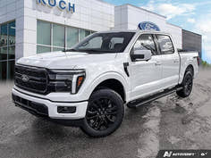 NEW 2026 Ford F-150 LARIAT - Star White Tri-coat Metallic Exterior - $87,594 - Stock #E60564 - VIN 1FTFW5L85TFA11925