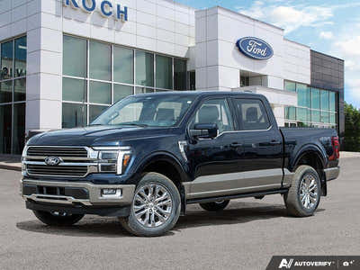 NEW 2026 Ford F-150 King Ranch - Antimatter Blue/marsh Grey Accent Exterior - $96,904 - Stock #E60587 - VIN 1FTFW6L84TFA45392