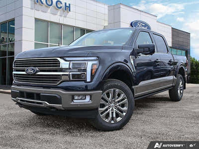 NEW 2026 Ford F-150 King Ranch - Antimatter Blue/marsh Grey Accent Exterior - $98,909 - Stock #E60724 - VIN 1FTFW6L80TFB07614