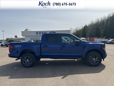 NEW 2026 Ford F-150 STX - BLACK ONYX/BLUE PREM LEATHER SEATS Interior - $63,202 - Stock #A26161 - VIN 1FTEW2LP7TKD68368