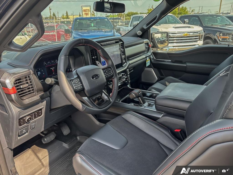NEW 2026 Ford F-150 Raptor 37 - Antimatter Blue Metallic Exterior / BLACK, RECARO UNIQUE LEATHER INSERT 40/CONSOLE/40 SEATS Interior - $132,683 - Stock #E60969 - VIN 1FTFW1RG2TFB00052 - Photo 13