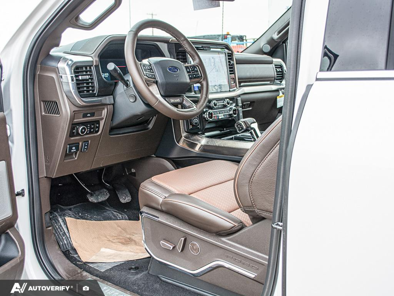 NEW 2026 Ford F-150 King Ranch - Star White Tri-Coat Exterior / JAVA, KING RANCH MULTICONTOUR LEATHER BUCKET SEATS Interior - $98,996 - Stock #D60838 - VIN 1FTFW6L80TFB23571 - Photo 13