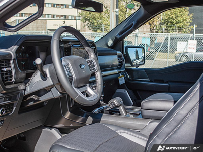 NEW 2026 Ford F-150 LARIAT - BLACK, ACTIVEX TRIMMED 40/CONSOLE/40 FRONT SEATS (B) Interior - $88,660 - Stock #E61044 - VIN 1FTFW5L50TFB69577