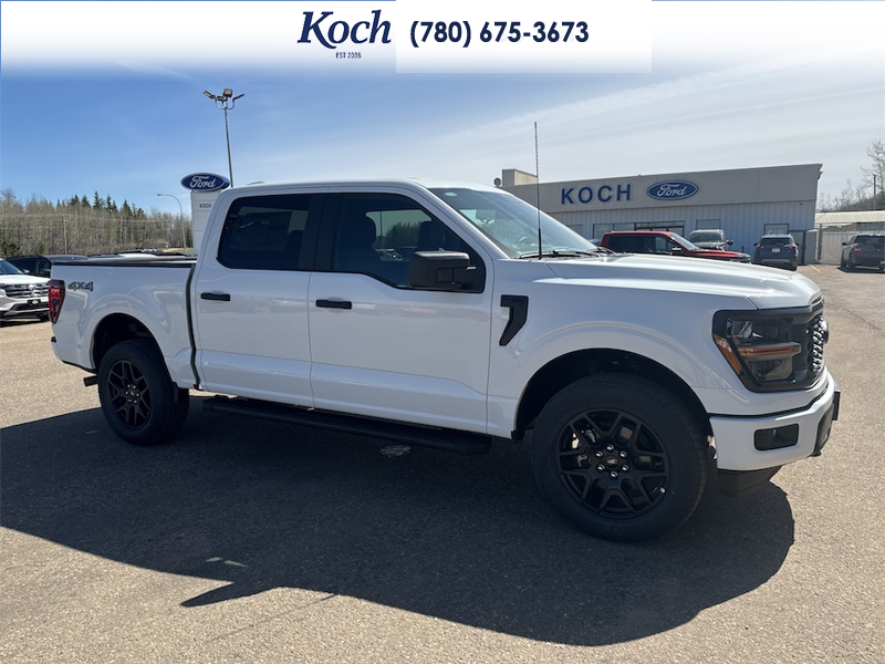 NEW 2026 Ford F-150 STX - Oxford White Exterior / BLACK ONYX/BLUE PREM LEATHER SEATS Interior - $65,530 - Stock #A26150 - VIN 1FTEW2LP5TKD67820 - Photo 14