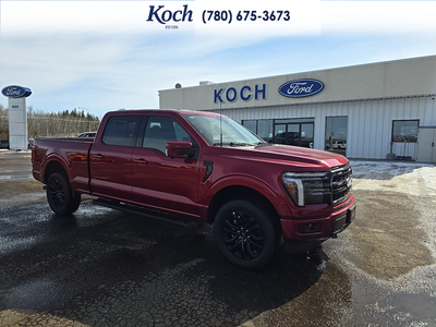 NEW 2026 Ford F-150 LARIAT - Ruby Red Tri-coat Metallic Exterior - $83,560 - Stock #A26099 - VIN 1FTFW5L88TKD40612