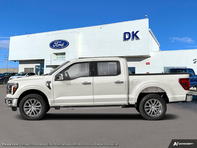 NEW 2026 Ford F-150 LARIAT - Star White Tri-coat Metallic Exterior - $93,702 - Stock #D60541 - VIN 1FTFW5LD6TFB03574