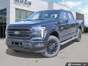NEW 2026 Ford F-150 LARIAT - Antimatter Blue Metallic Exterior - $86,839 - Stock #E60660 - VIN 1FTFW5L50TFA39914