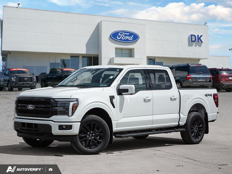 NEW 2026 Ford F-150 LARIAT - Star White Tri-coat Metallic Exterior / BLACK ACTIVE X Interior - $86,793 - Stock #D60573 - VIN 1FTFW5L84TFA96417 - Photo 1