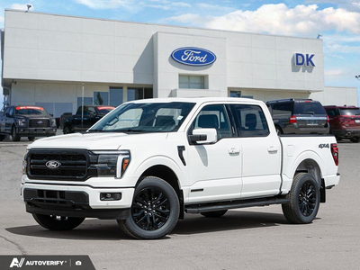 NEW 2026 Ford F-150 LARIAT - Star White Tri-coat Metallic Exterior - $92,552 - Stock #D60541 - VIN 1FTFW5LD6TFB03574