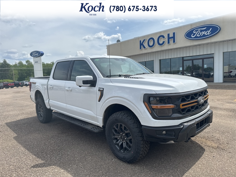 NEW 2026 Ford F-150 Tremor - Oxford White Exterior / BLACK TREMOR LEATHER Interior - $92,020 - Stock #A26213 - VIN 1FTFW4L88TFA60532 - Photo 1
