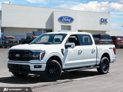 NEW 2026 Ford F-150 LARIAT - Star White Tri-Coat Exterior - $83,311 - Stock #D60672 - VIN 1FTFW5L88TFA34986