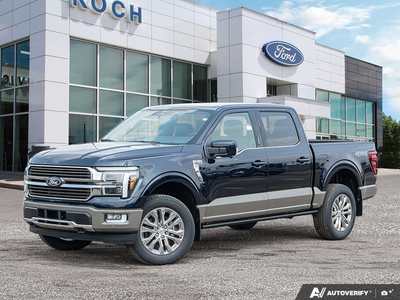 NEW 2026 Ford F-150 King Ranch - Antimatter Blue/marsh Grey Accent Exterior - $94,026 - Stock #E60917 - VIN 1FTFW6L88TFB50436