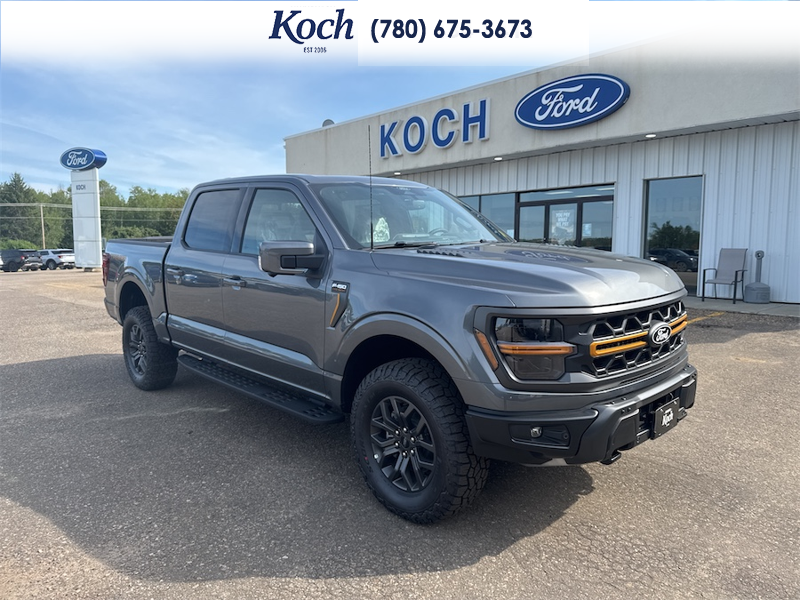 NEW 2026 Ford F-150 Tremor - Carbonized Grey Metallic Exterior / BLACK, UNIQUE TREMOR LEATHER-TRIMMED BUCKET SEATS Interior - $87,395 - Stock #A26227 - VIN 1FTFW4L84TFB54553 - Photo 1