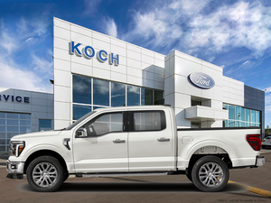 NEW 2026 Ford F-150 LARIAT - Star White Tri-Coat Exterior - $88,660 - Stock #E61044 - VIN 1FTFW5L50TFB69577