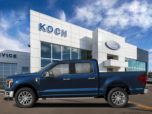 NEW 2026 Ford F-150 LARIAT - Antimatter Blue Metallic Exterior - $87,962 - Stock #E61061 - VIN 1FTFW5L54TFB70859