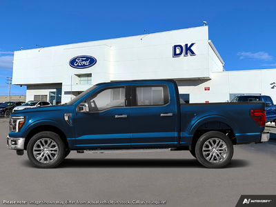 NEW 2026 Ford F-150 LARIAT - Antimatter Blue Metallic Exterior - $94,264 - Stock #D60792 - VIN 1FTFW5L5XTFB69182