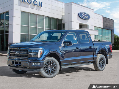 NEW 2026 Ford F-150 LARIAT - Antimatter Blue Metallic Exterior - $81,006 - Stock #E61062 - VIN 1FTFW5L50TFB76593