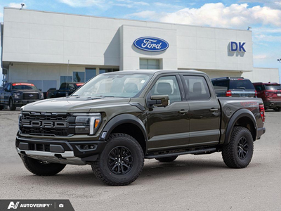 NEW 2026 Ford F-150 Raptor - Shelter Green Exterior - $118,544 - Stock #D60856 - VIN 1FTFW1RG5TFC14143