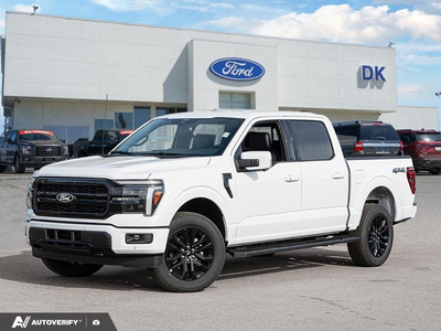 NEW 2026 Ford F-150 LARIAT - Oxford White Exterior - $78,022 - Stock #D60826 - VIN 1FTFW5L83TFC33119