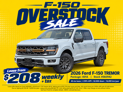 NEW 2026 Ford F-150 Tremor - Avalanche Exterior - $70,774 - Stock #E60942 - VIN 1FTFW4L81TFB69270