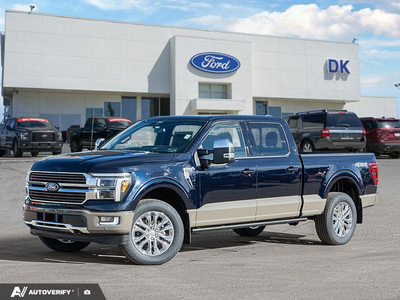 NEW 2026 Ford F-150 King Ranch - Antimatter Blue/marsh Grey Accent Exterior - $93,687 - Stock #D60868 - VIN 1FTFW6L89TFC20669