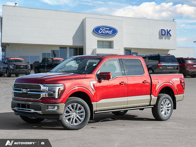 NEW 2026 Ford F-150 King Ranch - Ruby Red/marsh Grey Exterior - $93,917 - Stock #D60867 - VIN 1FTFW6L88TFC22199