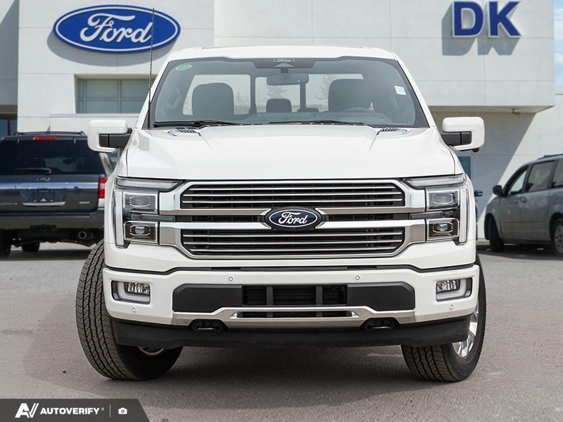 NEW 2026 Ford F-150 Platinum - Star White Tri-coat Metallic Exterior / BLACK LEATHER Interior - $102,987 - Stock #D60472 - VIN 1FTFW7L89TFA43160 - Photo 2