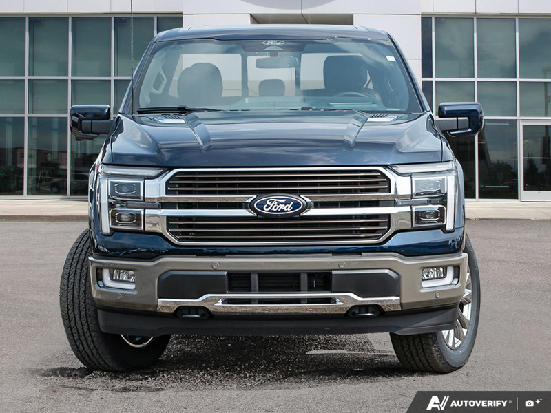 NEW 2026 Ford F-150 King Ranch - Antimatter Blue/marsh Grey Accent Exterior / JAVA, KING RANCH MULTICONTOUR LEATHER BUCKET SEATS Interior - $94,026 - Stock #E60916 - VIN 1FTFW6L84TFB50451 - Photo 2