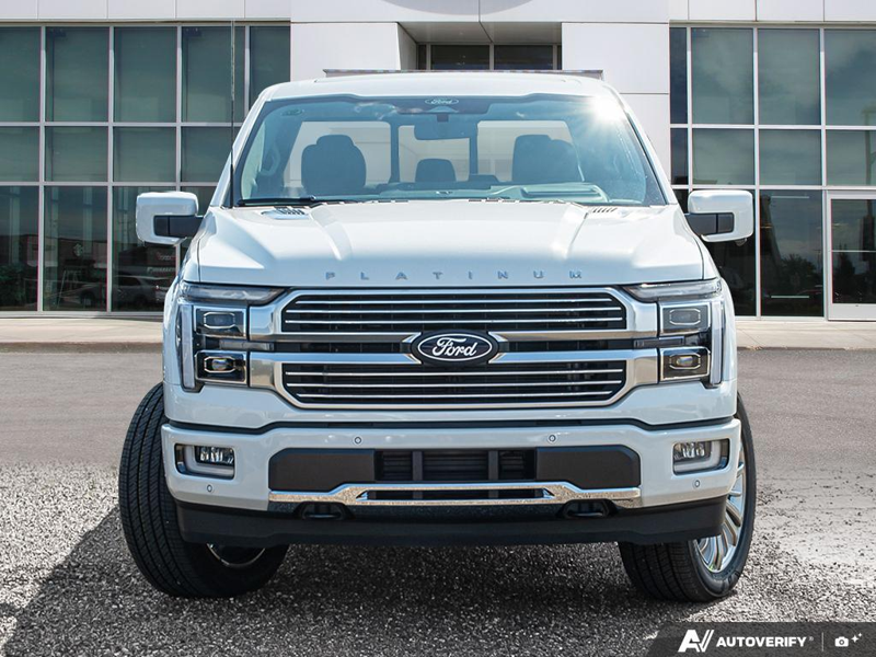 NEW 2026 Ford F-150 Platinum Plus - Star White Tri-coat Metallic Exterior / SMOKED TRUFFLE LTD LEATHER BUCKET SEATS Interior - $109,934 - Stock #E60939 - VIN 1FTFW7LD6TFB65438 - Photo 2