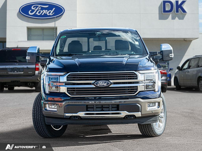 NEW 2026 Ford F-150 King Ranch - Antimatter Blue/marsh Grey Accent Exterior - $93,687 - Stock #D60868 - VIN 1FTFW6L89TFC20669