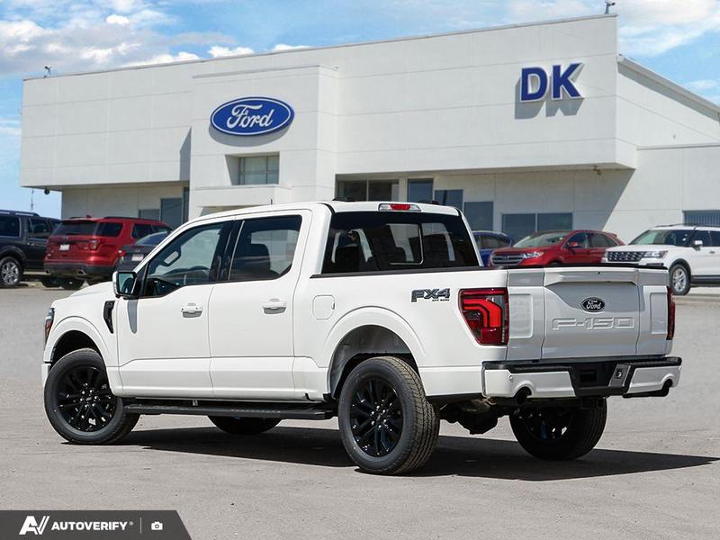 NEW 2026 Ford F-150 LARIAT - Star White Tri-coat Metallic Exterior / BLACK ACTIVE X Interior - $89,707 - Stock #D60510 - VIN 1FTFW5L88TFA91382 - Photo 4