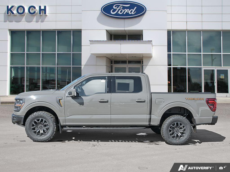 NEW 2026 Ford F-150 Tremor - Marsh Gray Exterior / BLACK TREMOR LEATHER Interior - $91,969 - Stock #E60629 - VIN 1FTFW4L82TFA45685 - Photo 3