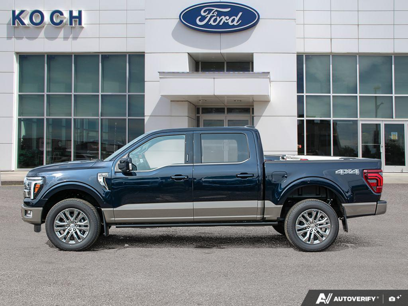 NEW 2026 Ford F-150 King Ranch - Antimatter Blue/marsh Grey Accent Exterior / JAVA, KING RANCH MULTICONTOUR LEATHER BUCKET SEATS Interior - $94,026 - Stock #E60916 - VIN 1FTFW6L84TFB50451 - Photo 3