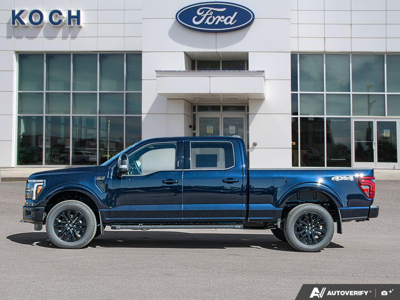 NEW 2026 Ford F-150 LARIAT - Antimatter Blue Metallic Exterior / BLACK, ACTIVEX TRIMMED 40/CONSOLE/40 FRONT SEATS (B) Interior - $82,794 - Stock #E61014 - VIN 1FTFW5L59TFB72462 - Photo 3