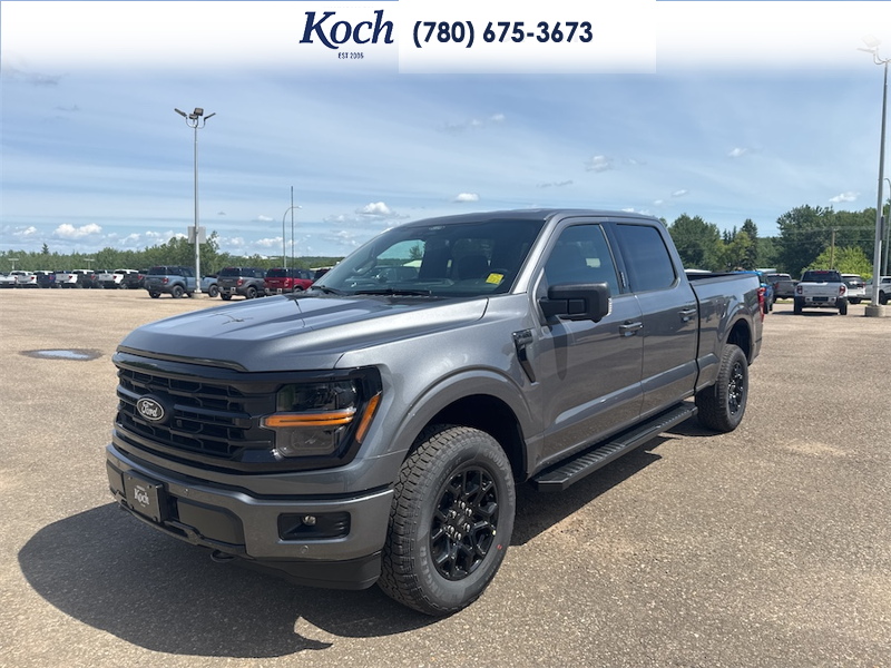 NEW 2026 Ford F-150 XLT - Carbonized Grey Metallic Exterior / BLACK, UNIQUE SPORT CLOTH 40/CONSOLE/40 FRONT-SEATS Interior - $78,460 - Stock #A26218 - VIN 1FTFW3L88TKE41539 - Photo 4