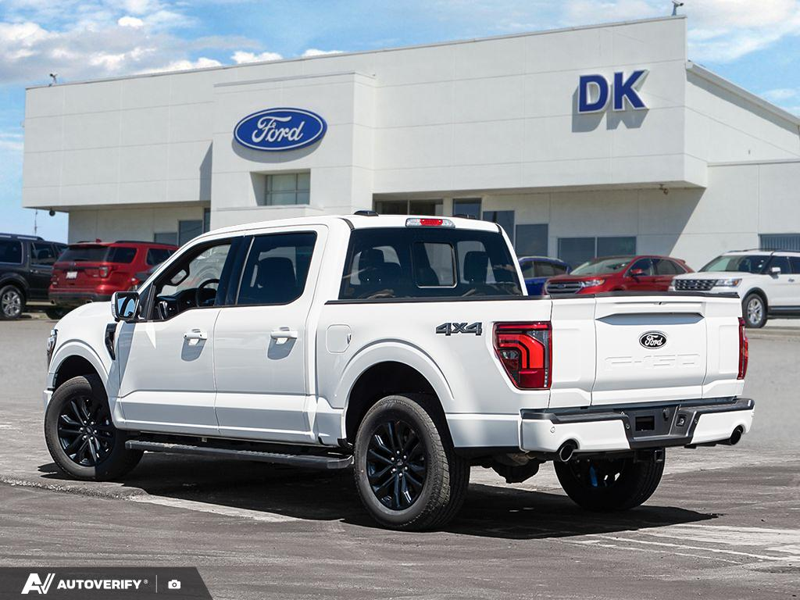 NEW 2026 Ford F-150 LARIAT - Star White Tri-Coat Exterior / BLACK, ACTIVEX TRIMMED 40/CONSOLE/40 FRONT SEATS (B) Interior - $85,206 - Stock #D60672 - VIN 1FTFW5L88TFA34986 - Photo 4