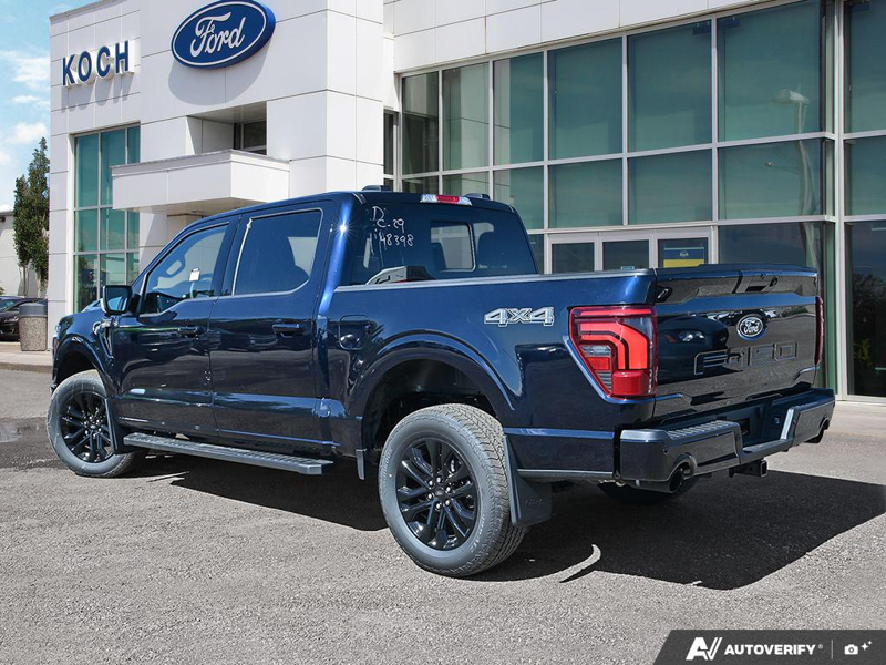 NEW 2026 Ford F-150 LARIAT - Antimatter Blue Metallic Exterior / BLACK ACTIVE X Interior - $80,784 - Stock #E60833 - VIN 1FTFW5L82TFB48398 - Photo 4