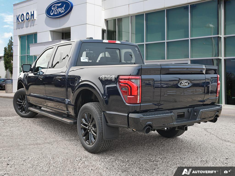 NEW 2026 Ford F-150 LARIAT - Antimatter Blue Metallic Exterior / BLACK ACTIVE X Interior - $88,440 - Stock #E60896 - VIN 1FTFW5L52TFB50447 - Photo 4