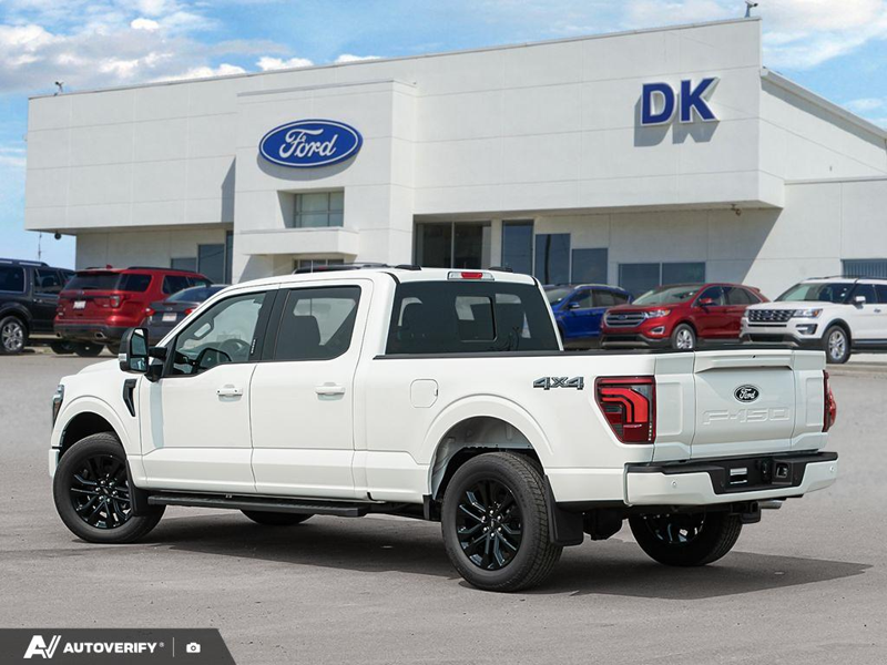 NEW 2026 Ford F-150 LARIAT - Star White Tri-Coat Exterior / BLACK ACTIVE X Interior - $82,839 - Stock #D60711 - VIN 1FTFW5L83TFB68918 - Photo 4