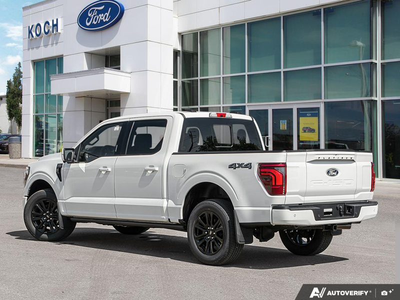 NEW 2026 Ford F-150 Platinum - Star White Tri-coat Metallic Exterior / BLACK LEATHER Interior - $98,250 - Stock #E60892 - VIN 1FTFW7L80TFB52817 - Photo 4