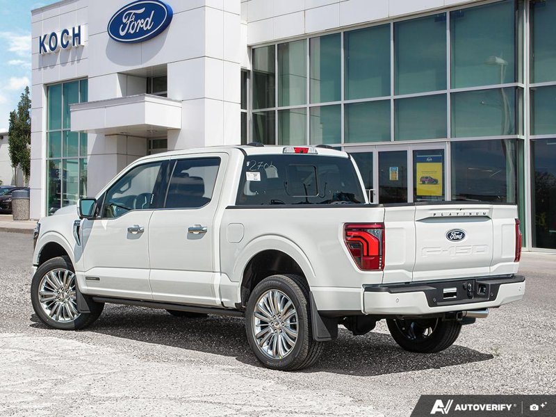 NEW 2026 Ford F-150 Platinum Plus - Star White Tri-coat Metallic Exterior / SMOKED TRUFFLE LTD LEATHER BUCKET SEATS Interior - $109,934 - Stock #E60939 - VIN 1FTFW7LD6TFB65438 - Photo 4