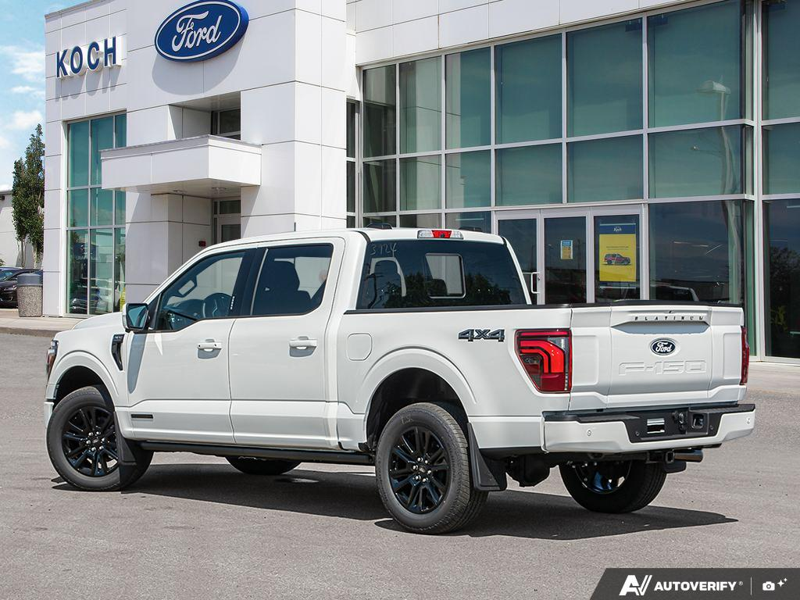NEW 2026 Ford F-150 Platinum - Star White Tri-coat Metallic Exterior / BLACK LEATHER Interior - $101,257 - Stock #E60938 - VIN 1FTFW7LD4TFB50484 - Photo 4