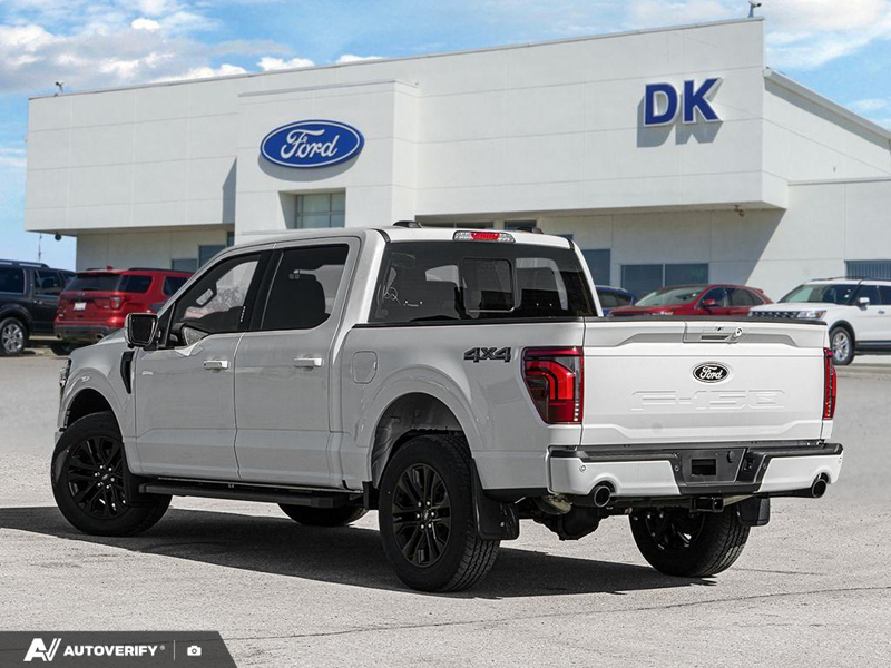 NEW 2026 Ford F-150 LARIAT - Star White Tri-Coat Exterior / BLACK ACTIVE X Interior - $79,020 - Stock #D60681 - VIN 1FTFW5L88TFB70714 - Photo 4