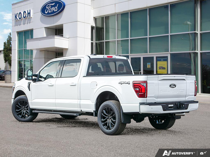 NEW 2026 Ford F-150 LARIAT Long Box - Star White Tri-coat Metallic Exterior / BLACK ACTIVE X Interior - $86,709 - Stock #E60906 - VIN 1FTFW5L82TFB68456 - Photo 4