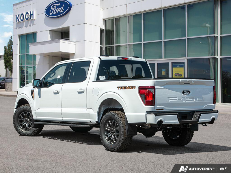 NEW 2026 Ford F-150 Tremor - Oxford White Exterior / BLACK TREMOR LEATHER Interior - $77,924 - Stock #E60955 - VIN 1FTFW4L89TFB68545 - Photo 4