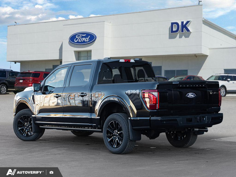 NEW 2026 Ford F-150 Platinum - Agate Black Metallic Exterior / BLACK LEATHER Interior - $102,317 - Stock #D60845 - VIN 1FTFW7LD6TFC56273 - Photo 4