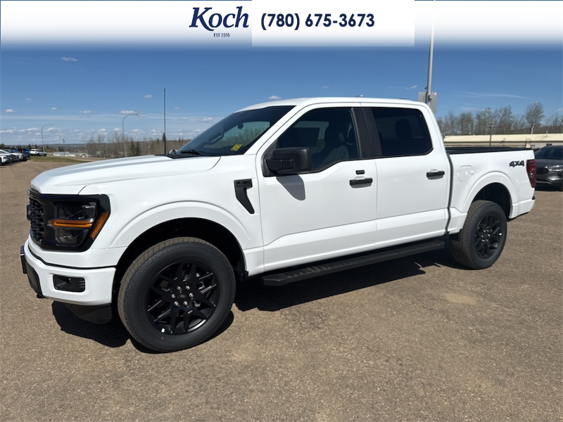 NEW 2026 Ford F-150 STX - Oxford White Exterior / BLACK ONYX/BLUE PREM LEATHER SEATS Interior - $65,530 - Stock #A26150 - VIN 1FTEW2LP5TKD67820 - Photo 5