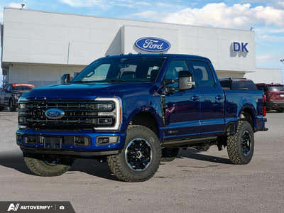 NEW 2026 Ford F-350 Super Duty Platinum - Argon Blue Metallic Exterior - $123,566 - Stock #D60075 - VIN 1FT8W3BTXTEC87400